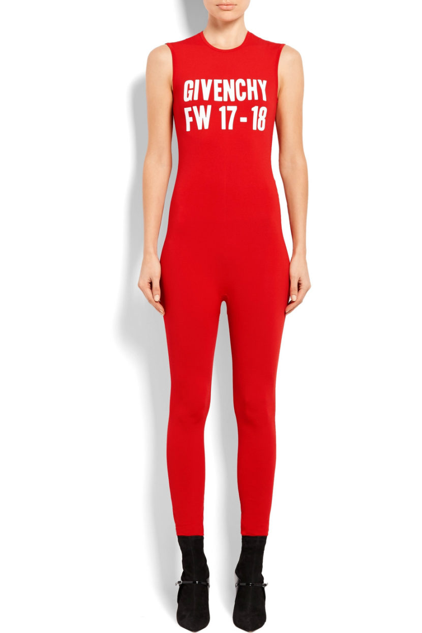 givenchy jumpsuit red