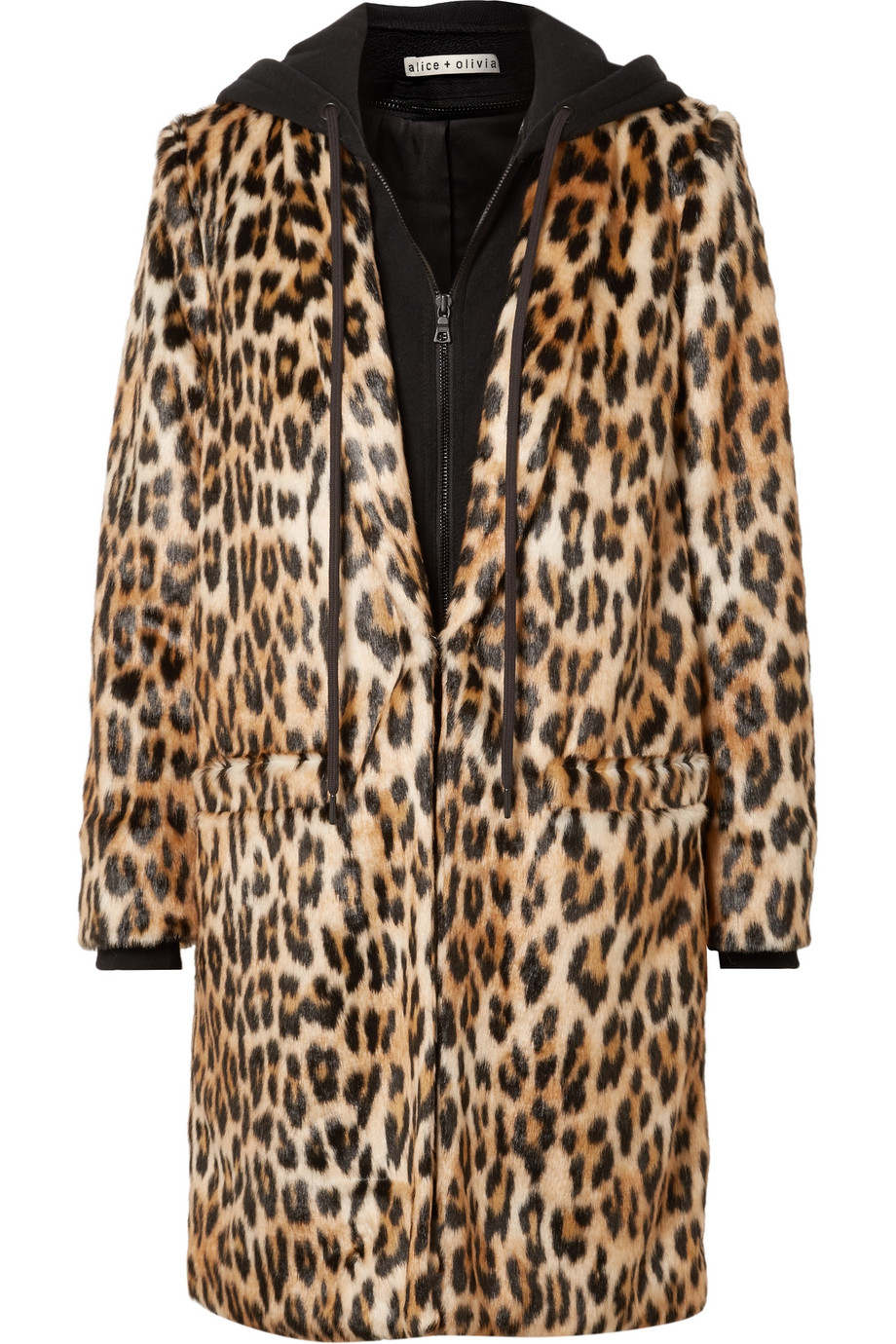 alice and olivia leopard jacket