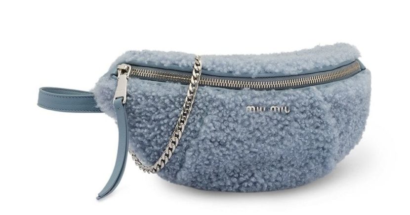 miu miu shearling bag