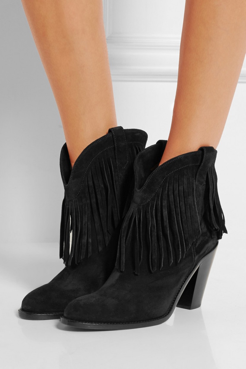 saint laurent western bootie