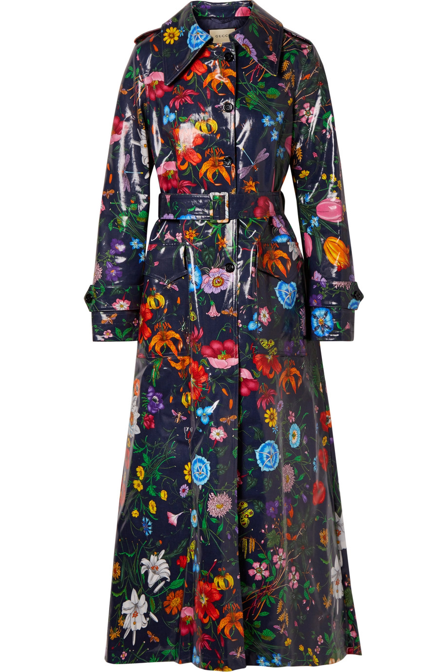 Gucci 'LOVED' Hooded Trench Coat Floral – The Hangout